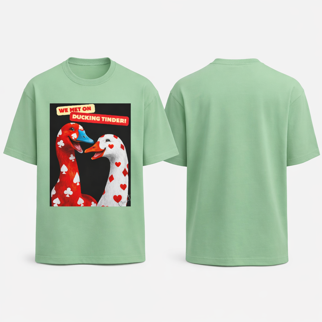 Ducking Tinder Oversized Terry Tee π¦π₯