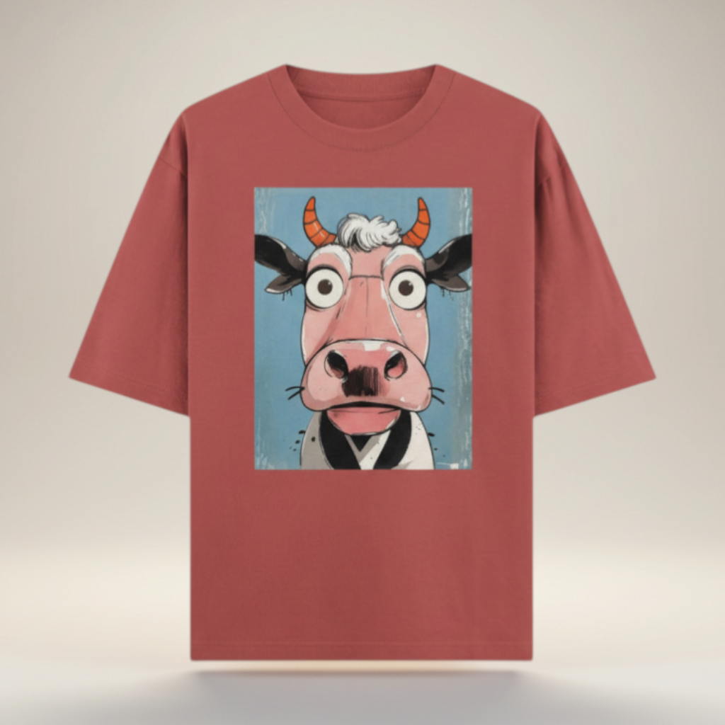Udder Chaos Oversized Tee 🐮🔥