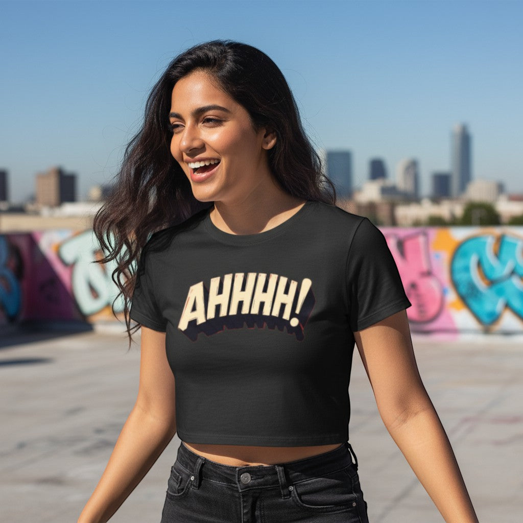 AHHHH! Retro Panic Baby Tee 💥