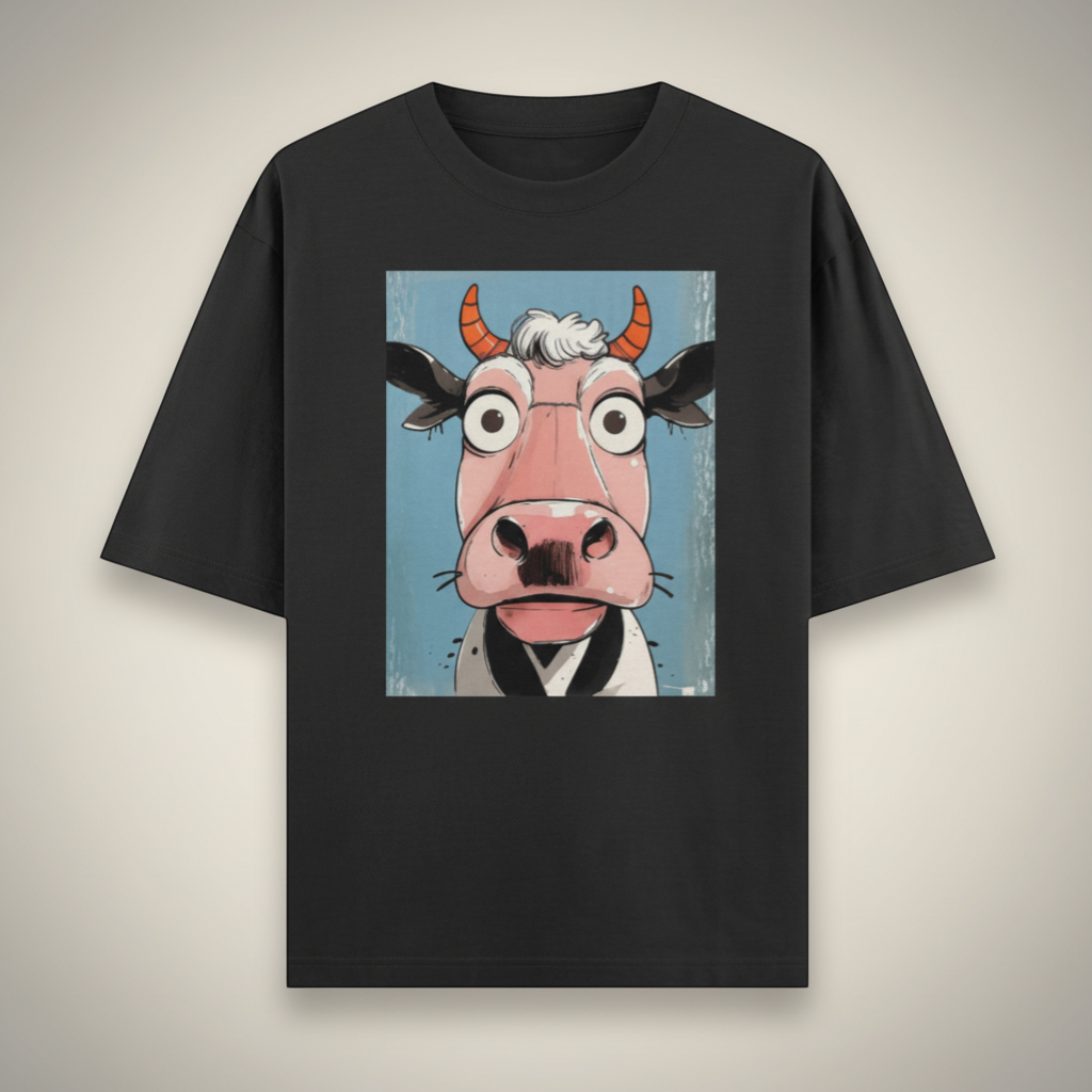 Udder Chaos Oversized Tee 🐮🔥