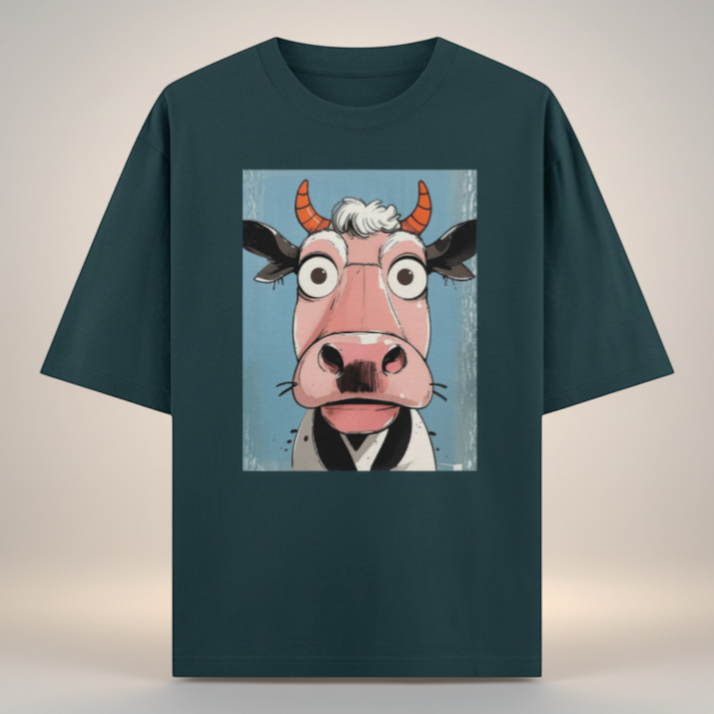 Udder Chaos Oversized Tee 🐮🔥