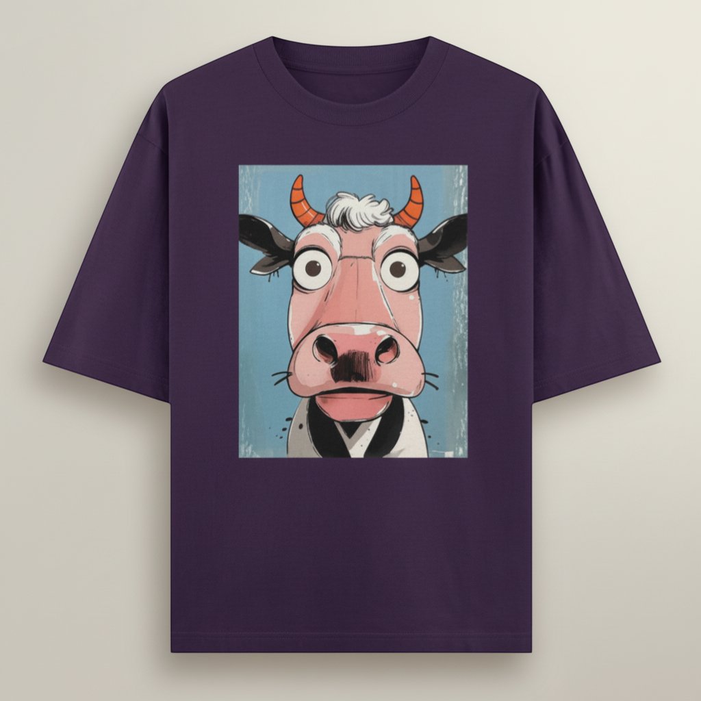 Udder Chaos Oversized Tee 🐮🔥