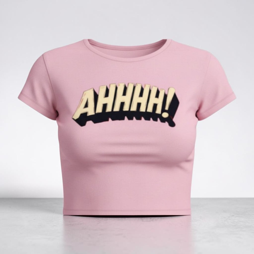 AHHHH! Retro Panic Baby Tee 💥