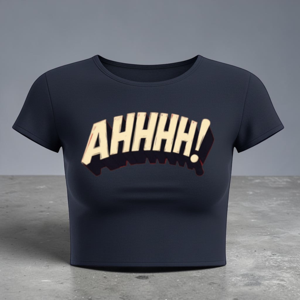 AHHHH! Retro Panic Baby Tee 💥