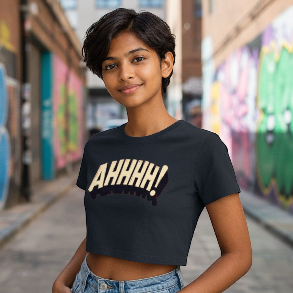 AHHHH! Retro Panic Baby Tee 💥