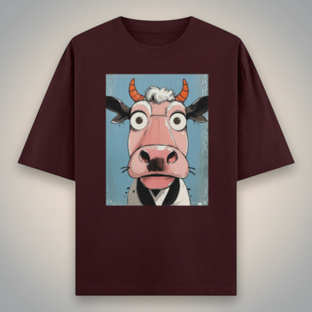 Udder Chaos Oversized Tee 🐮🔥