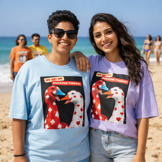 Ducking Tinder Oversized Terry Tee 🦆🔥