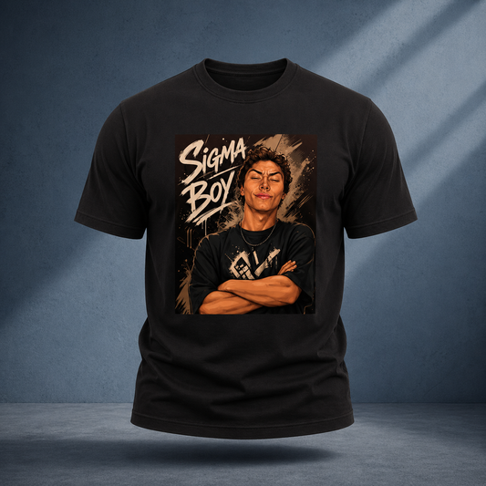 Sigma Boy Classic Crew Tee – Everyday Essential (100% Cotton, 180 GSM)