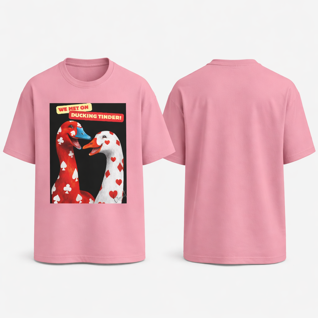 Ducking Tinder Oversized Terry Tee 🦆🔥