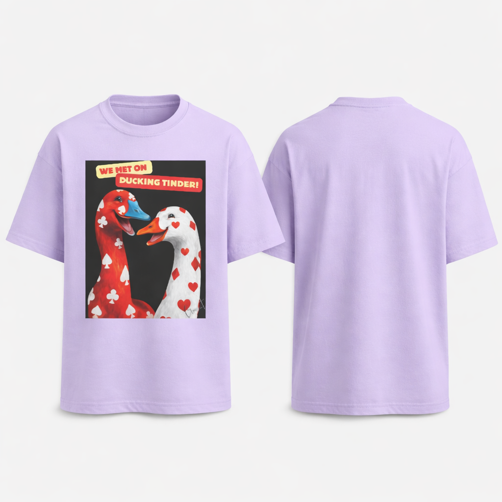 Ducking Tinder Oversized Terry Tee 🦆🔥