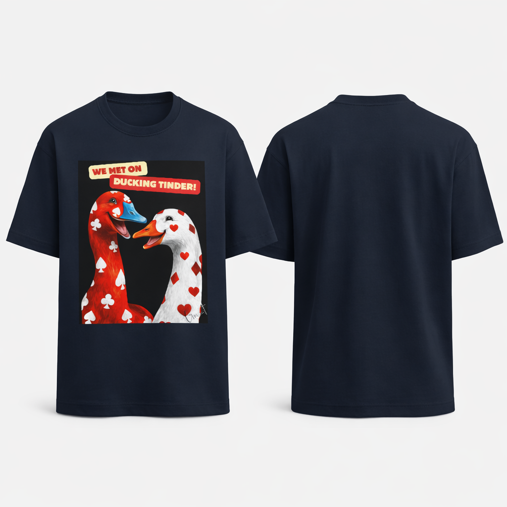 Ducking Tinder Oversized Terry Tee 🦆🔥