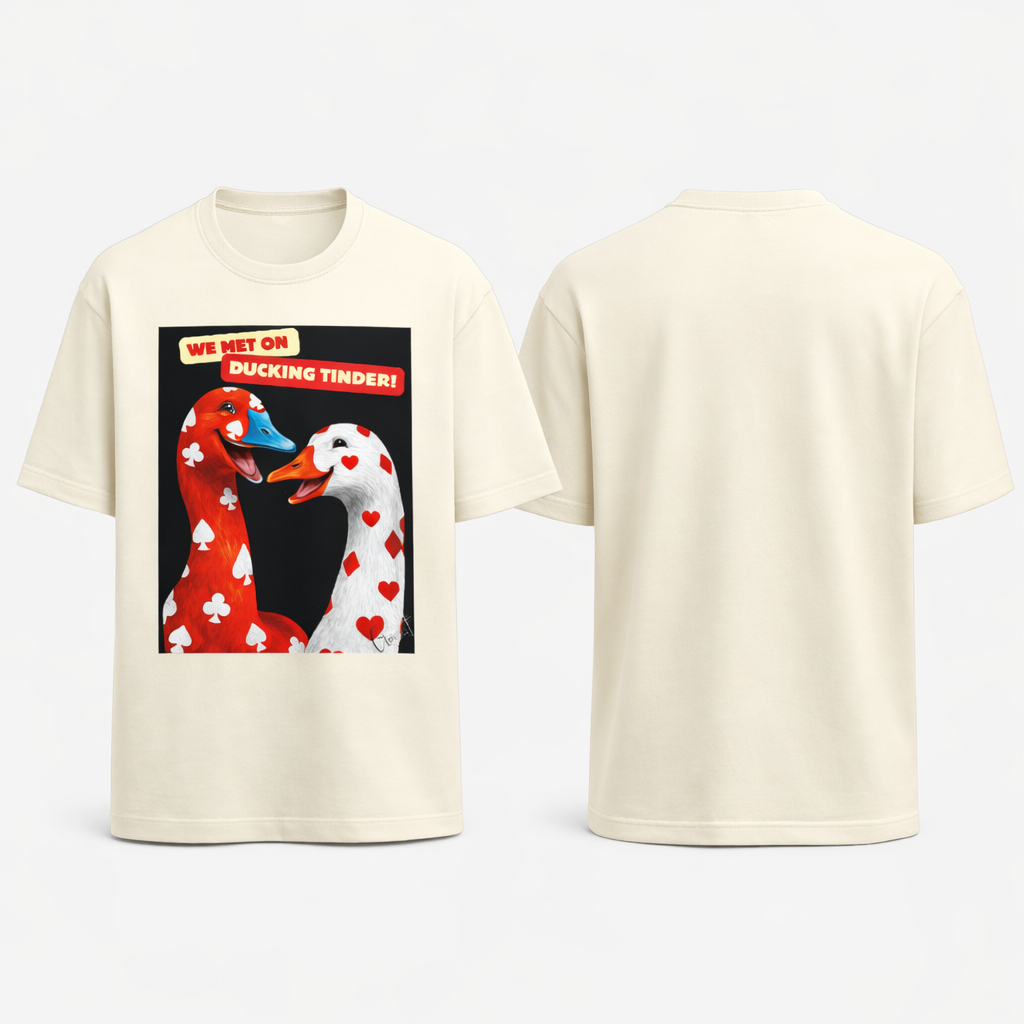 Ducking Tinder Oversized Terry Tee 🦆🔥