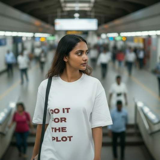 DO IT FOR THE PLOT – Oversized Statement Tee