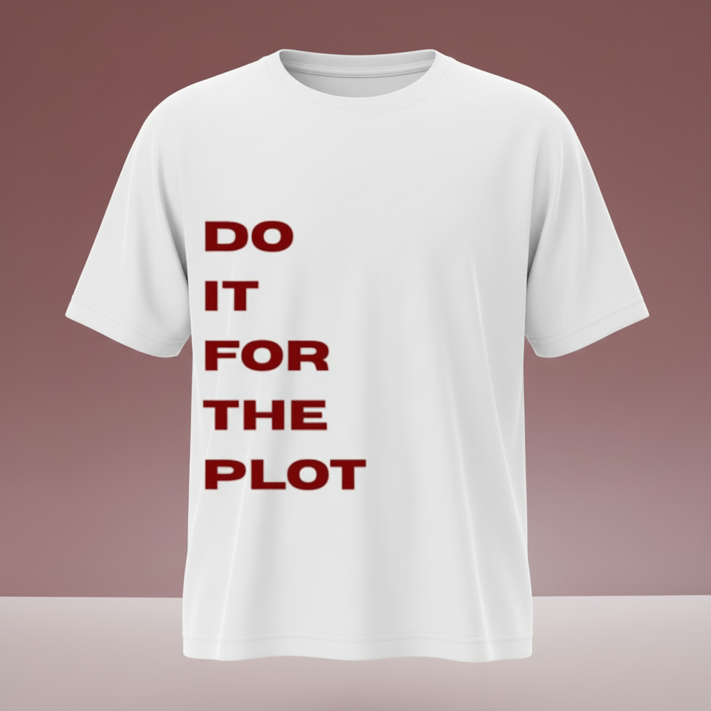 DO IT FOR THE PLOT – Oversized Statement Tee