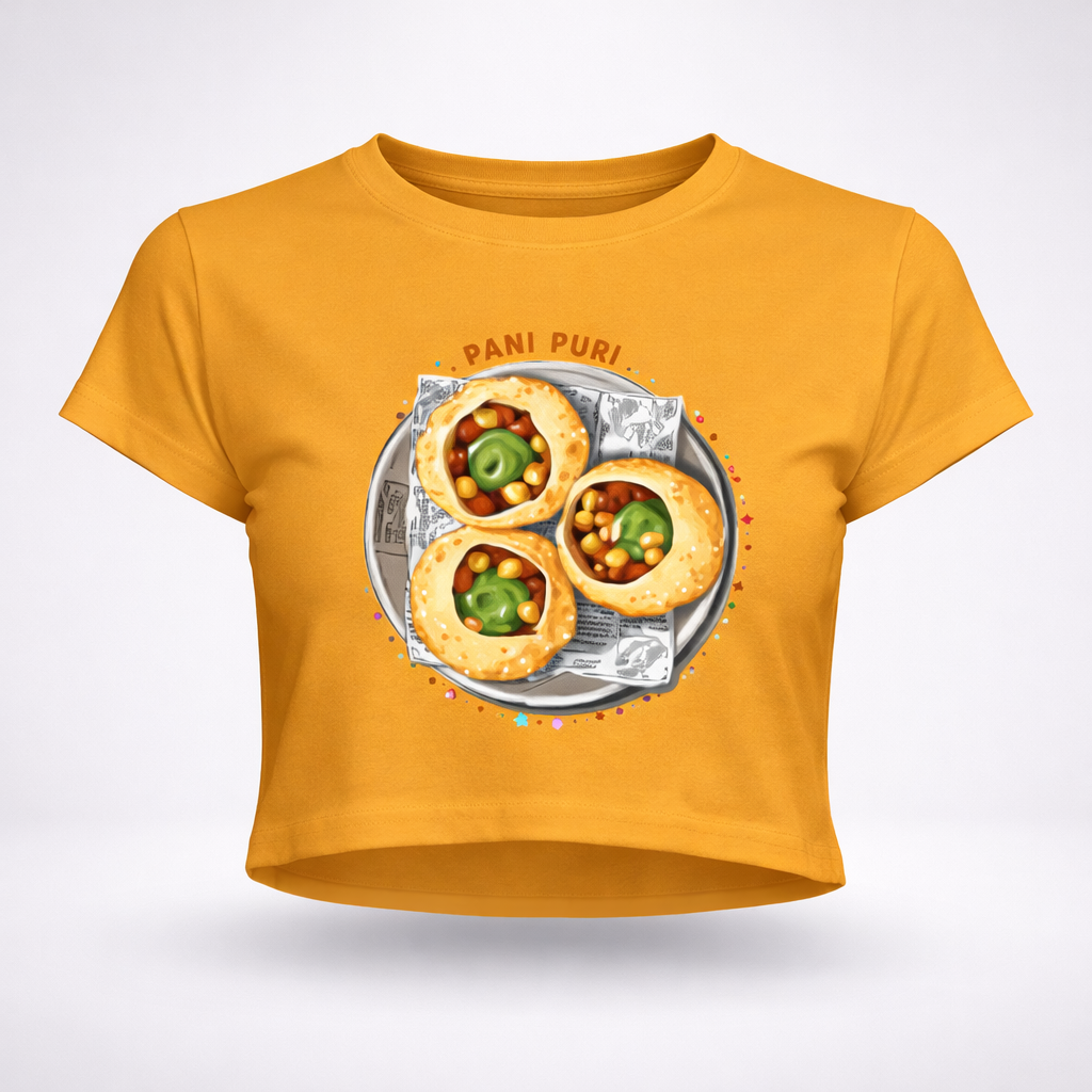 Pani Puri Vibes Crop Top 🌶️✨