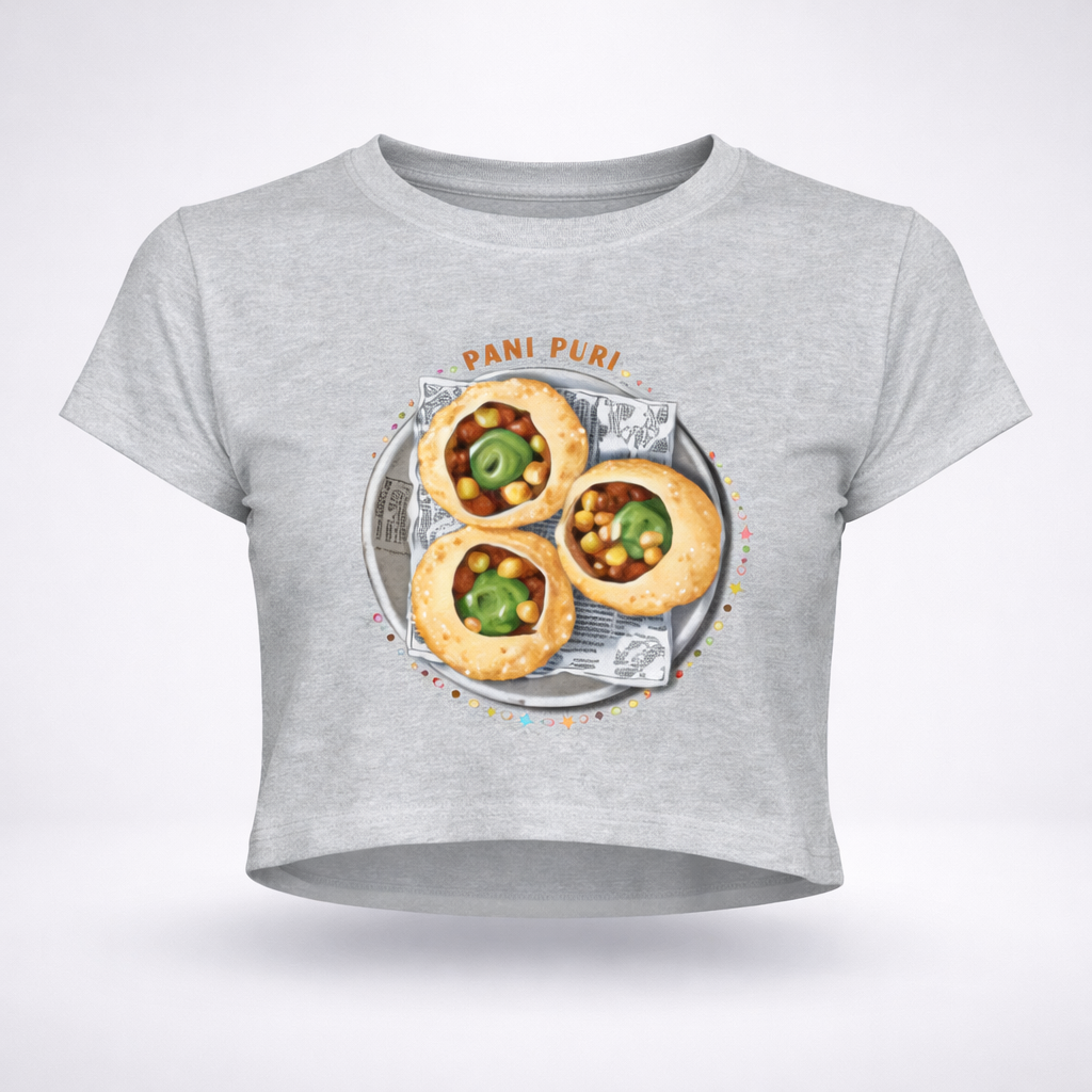 Pani Puri Vibes Crop Top 🌶️✨