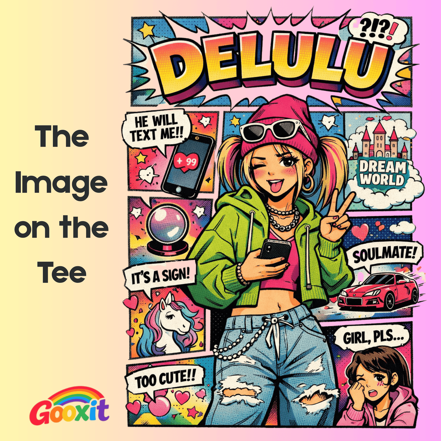 Delulu Is the Solulu Tee 💭✨