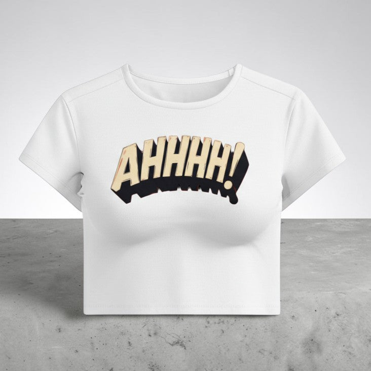 AHHHH! Retro Panic Baby Tee 💥