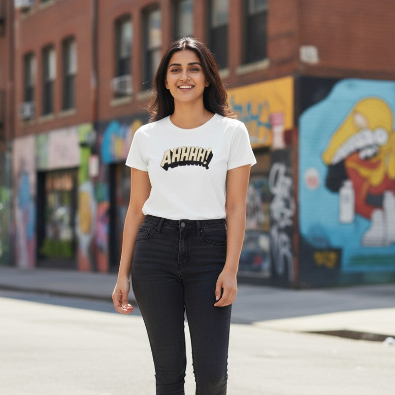 AHHHH! Retro Panic Baby Tee 💥