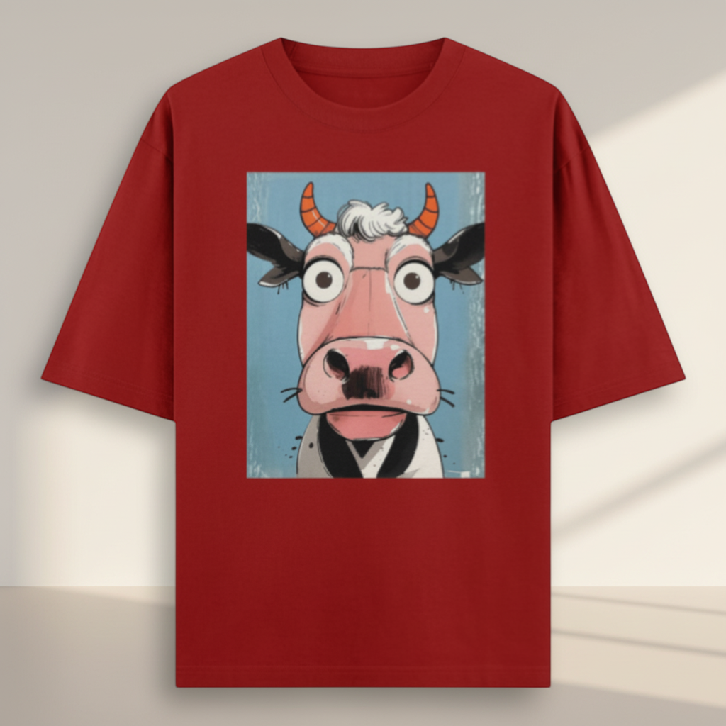 Udder Chaos Oversized Tee 🐮🔥