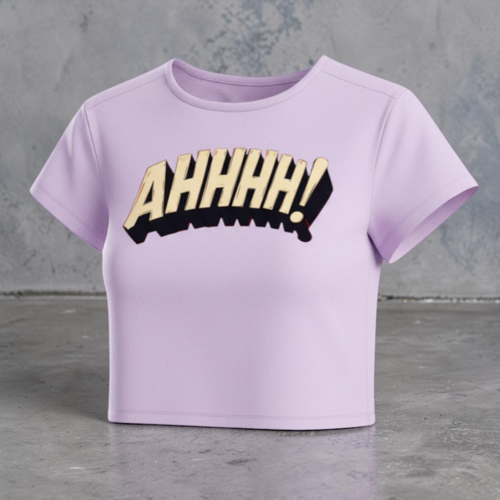 AHHHH! Retro Panic Baby Tee 💥