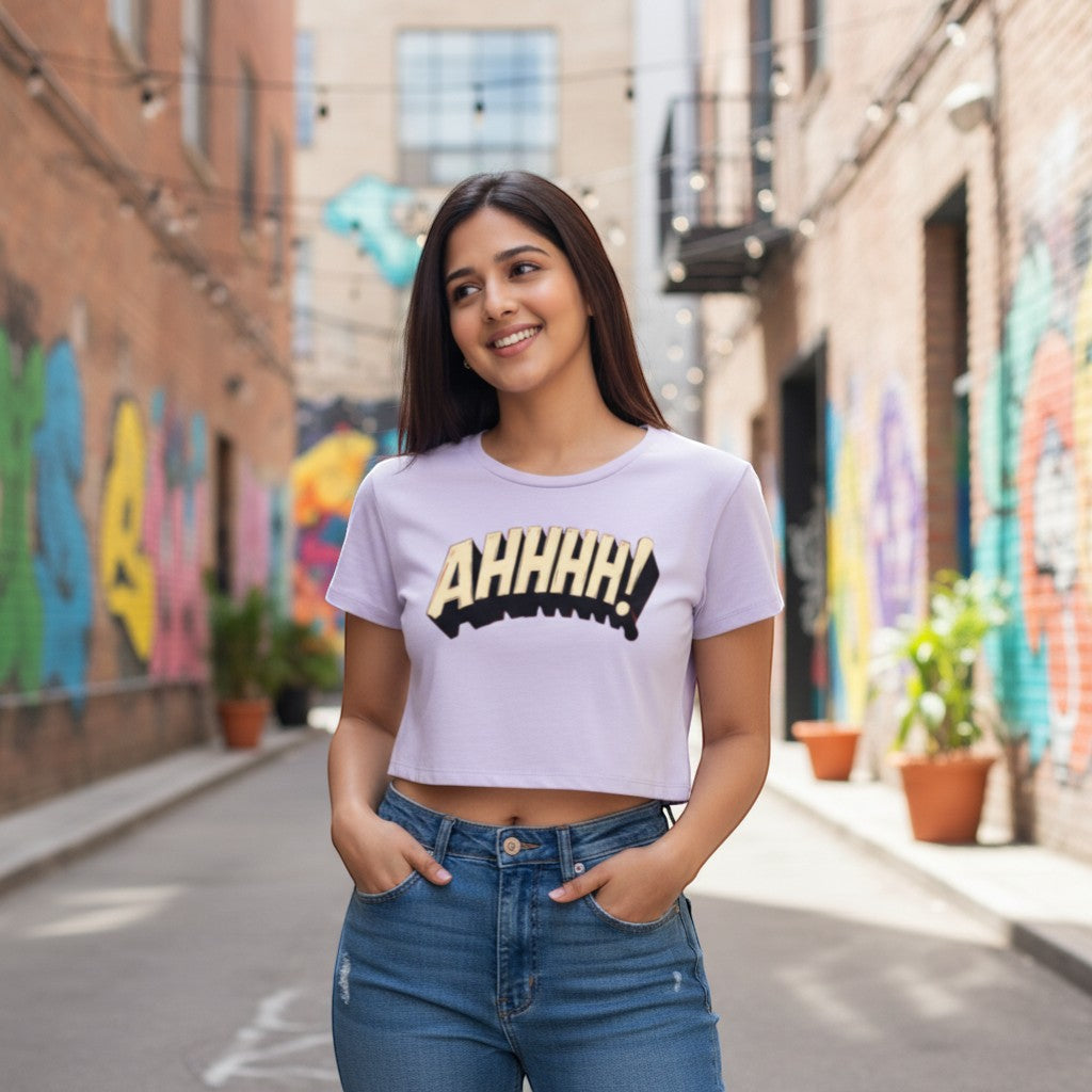 AHHHH! Retro Panic Baby Tee 💥