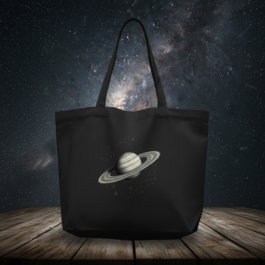 Midnight Saturn Tote Bag 🌌🪐